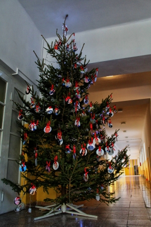 Božićno drvce u školi.