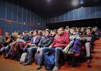 Učenici u kino sali Mogorjelo.